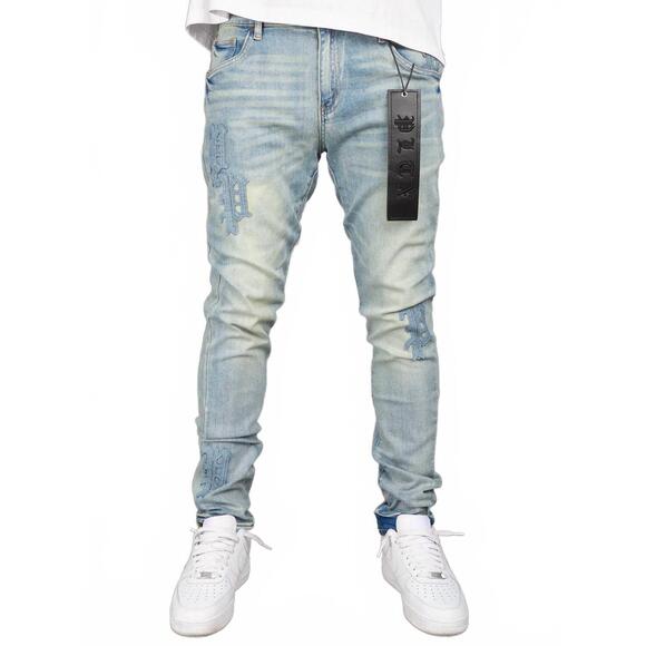 NEW POLITICS skinny fit jeans in blue